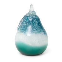 Figurka ręcznie wykonana Gruszka DAGI 11x11x15 turkusowa