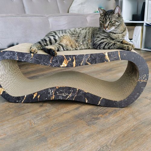 Drapak dla kota LEON | czarny marmur | 78x28x24 cm | MruuPruu na Arena.pl