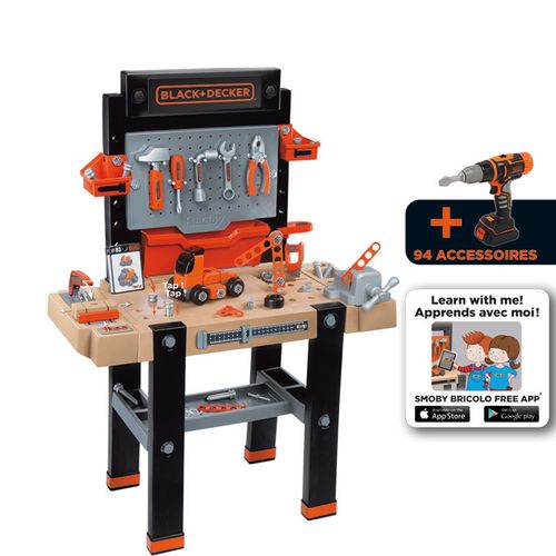 SMOBY 360702 Warsztat 95 akc. Ultimate Black&Decker na Arena.pl