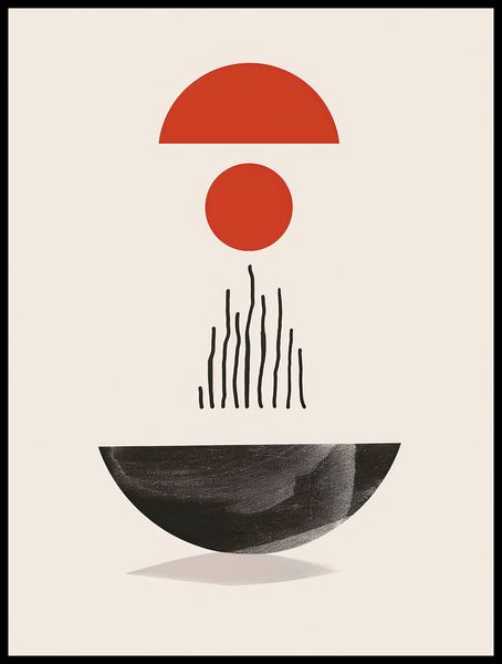 Plakat 60x80cm Półokrągła Forma zdjęcie 2