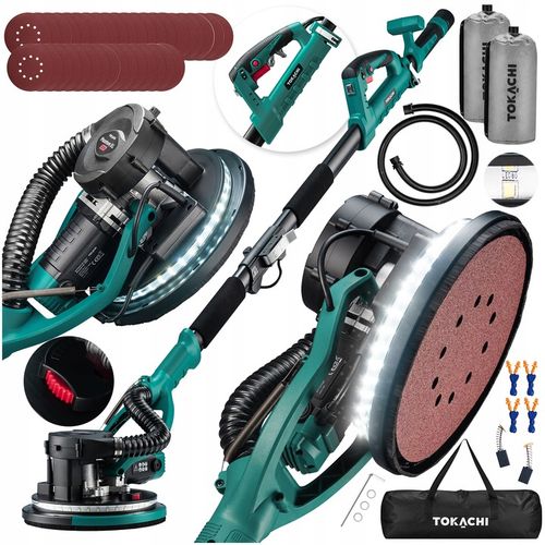 SZLIFIERKA ŻYRAFA DO GIPSU GŁADZI TYNKU ŚCIAN TYNKÓW 220cm LED + na Arena.pl