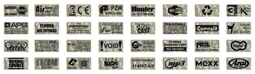 NH-210 - 20x10mm HOLOGRAM PLOMBA SECURITY VOID na Arena.pl