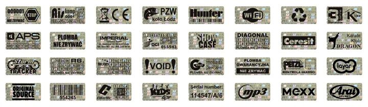 NH-210 - 20x10mm HOLOGRAM PLOMBA SECURITY VOID zdjęcie 7