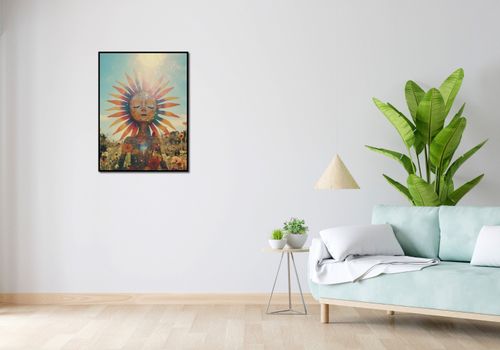 Plakat 60x80cm Słoneczna Medytacja na Arena.pl