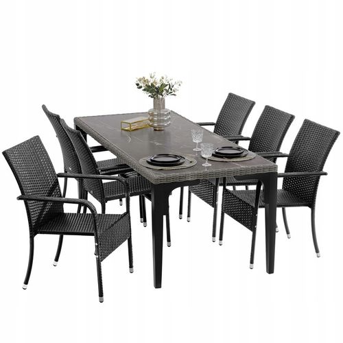 Krzesło rattanowe Girona, sztaplowane, nośność 120 kg na Arena.pl