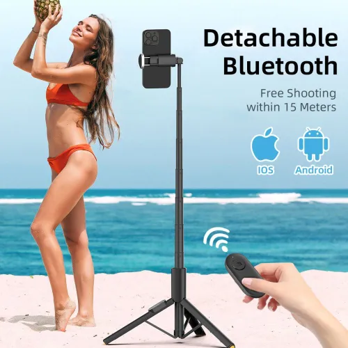 selfie stick tech-protect l09s z tripodem - czarny na Arena.pl