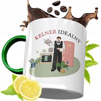 Kubek Zielony Dla Kelnera Kelnerki Na Prezent Z Nadrukiem Ze Zdjęciem