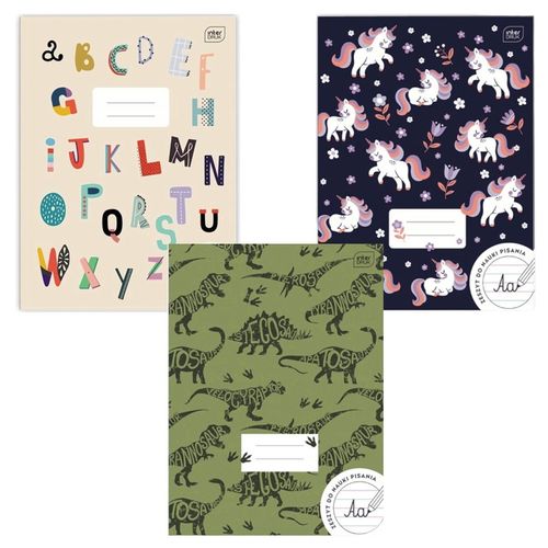 5x Zeszyt KOLOROWA 3 LINIA = A4 /32k | Miękka okładka InterDruk na Arena.pl