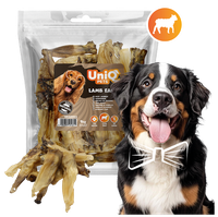 Przysmak dla psa z jagnięciny - uszy jagnięce 1kg UNIQ PETS