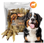 Przysmak dla psa z jagnięciny - uszy jagnięce 1kg UNIQ PETS