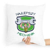 Poduszka Prezent Dla Mechanika Najlepszy Mechanik Z Nadrukiem Ze Zdjęciem