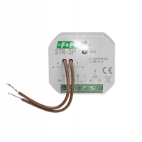 STEROWNIK DO ROLET 1- i 2-PRZYCISKOWY 1,5A 230V AC F&F STR-3P
