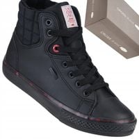 Buty Cross Jeans KK1R4054C Wysokie Ocieplane Trampki Zimowe Czarne