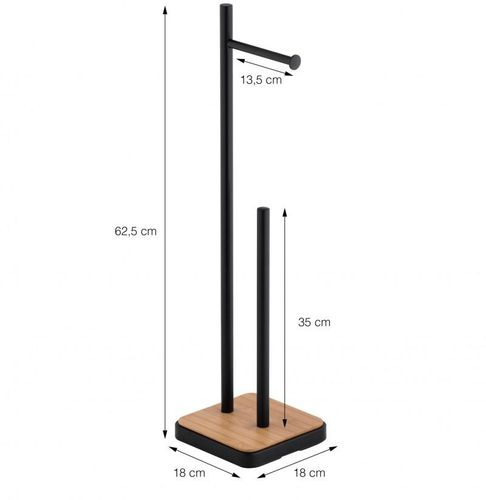 Zestaw łazienkowy szczotka do WC Stojak na papier toaletowy z uchwytem na Arena.pl