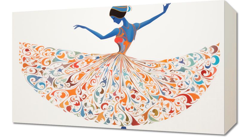 Obraz 50x30cm Wirująca Balerina zdjęcie 1