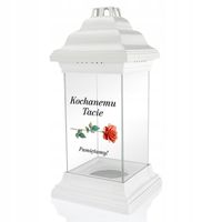 DUŻY ZNICZ XXL NADRUK + DEDYKACJA dla MAMY TATY na Wszystkich Świętych