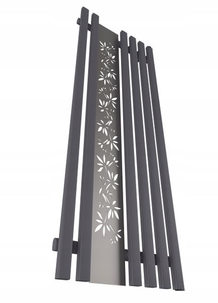 Grzejnik dekoracyjny FLOWER 140x60 GRAFIT zdjęcie 3
