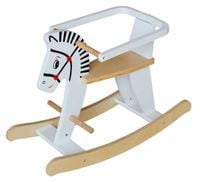 Konik na biegunach Dodo Toys drewniany z demontowanymi barierkami