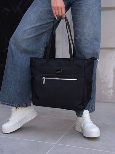 Duża torba damska PETERSON torebka shopper na ramię czarna miejska na Arena.pl