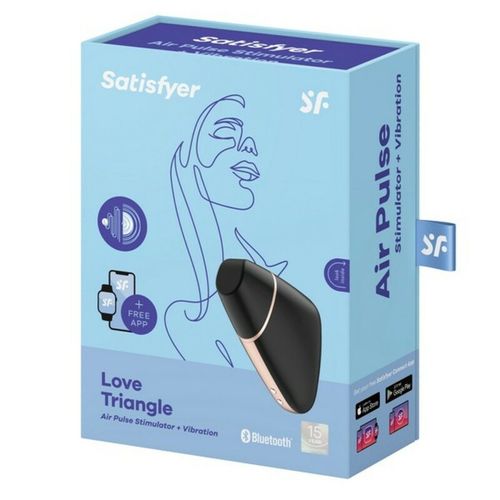 Ssący masażer do Łechtaczki Love Triangle Air Pulse Satisfyer Love triangle na Arena.pl
