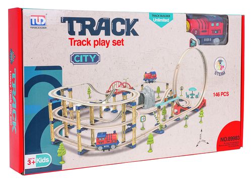 Mega Zestaw Tor Dla Pociągów 146El. + Akcesoria na Arena.pl