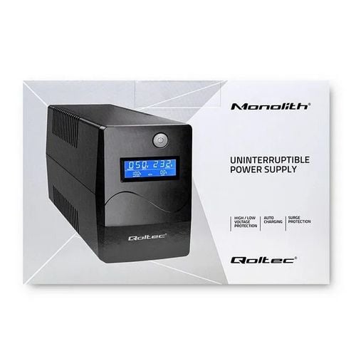UPS Qoltec Monolith (650VA/360W, 2xSchuko, USB, LCD, AVR) na Arena.pl