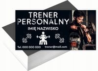 Wizytówki firmowe Foliowane 1000szt dużo wzorów TRENER PERSONALNY