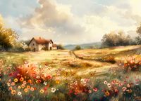 Plakat 18x13cm Sielski Domek