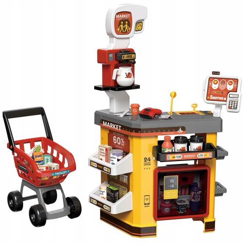 SUPERMARKET SKLEP dla Dzieci PARA Lodówka WIFI KOSZYK OBROTOWA KASA MATADI na Arena.pl