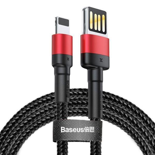 Kabel Lightning USB (dwustronny) Baseus Cafule 2,4A 1m zdjęcie 1