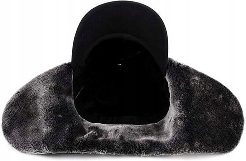 CIEPŁA CZAPKA ZIMOWA Z FUTERKIEM NA ZIMĘ MĘSKA Z DASZKIEM NAUSZNIKI na Arena.pl