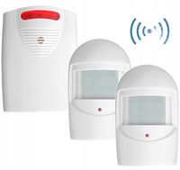 ZESTAW ALARM BEZPRZEWODOWY SYGNALIZATOR + 2 CZUJNIKI RUCHU ORNO OR-MA-718