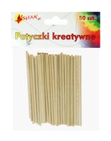 patyczki kreatywne okrągłe naturalne 9cm 3 mm 50 szt shan