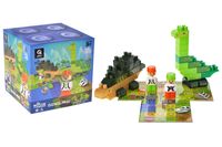 Klocki Konstrukcyjne „Block&Steps Kraina Dinozaurów” Gra Planszowa 3W1