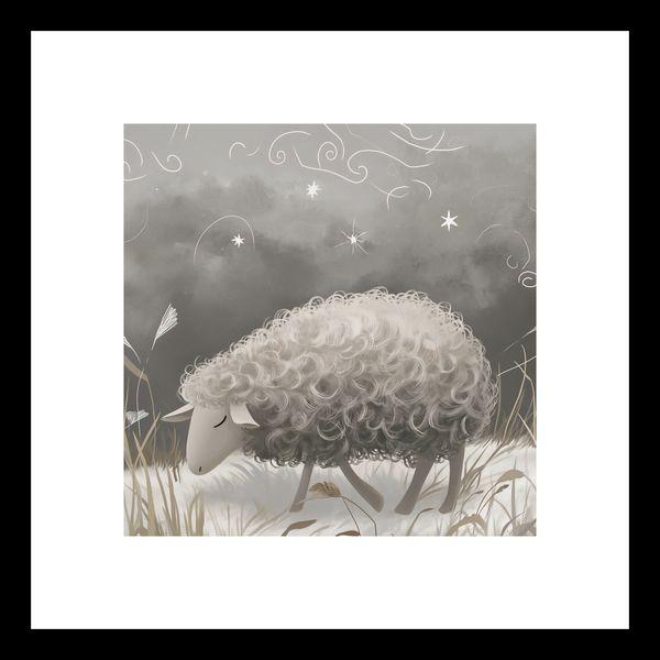 Plakat 20x20cm Bujna Owca zdjęcie 3