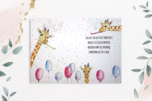 Karnet A5 Żyrafy na Arena.pl