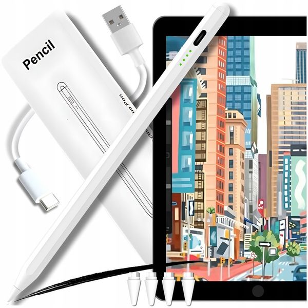 RYSIK PENCIL PEN DO APPLE TABLETA iPAD AIR PRO MINI STYLUS 2 GEN 4 KOŃCÓWKI zdjęcie 1