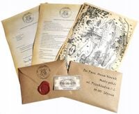 Twój List z Hogwartu Harry Potter - pieczęć, bilet
