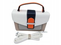 Silvia Rosa - torebka listonoszka kuferek kolorowy biały SR2012