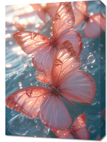 Obraz 50x70cm Świetliste Motyle zdjęcie 1