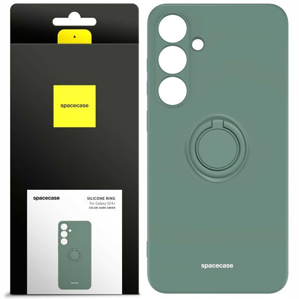 Spacecase Silicone Ring Galaxy S24+ dark green zdjęcie 1