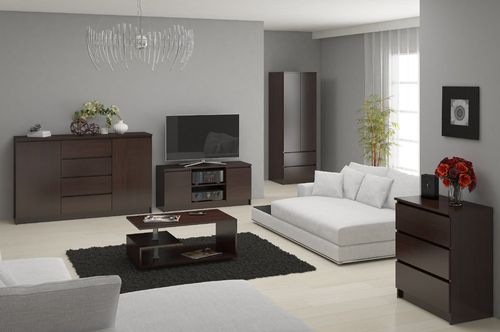 KOMODA K 60 cm 6 SZUFLAD WENGE na Arena.pl