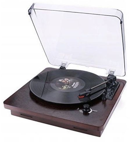 Gramofon z wbudowanymi głośnikami DL-636DP-88 Brązowy 3-biegowy HIT ! na Arena.pl