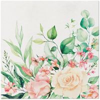serwetki premium airlaid, "floral moments", 1/4, 40 x 40 cm 50 szt.