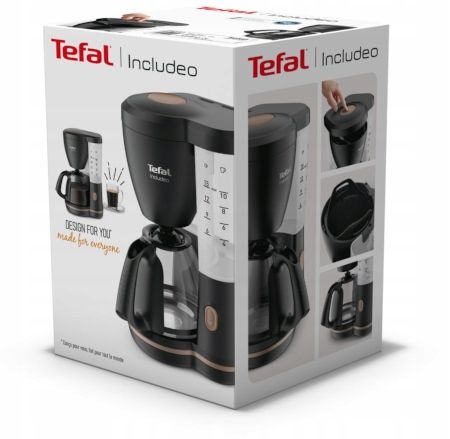 EKSPRES DO KAWY PRZELEWOWY TEFAL INCLUDEO CM5338 CZARNY na Arena.pl