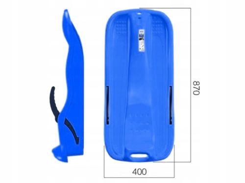 Sanki z hamulcem RACE | Niebieski na Arena.pl