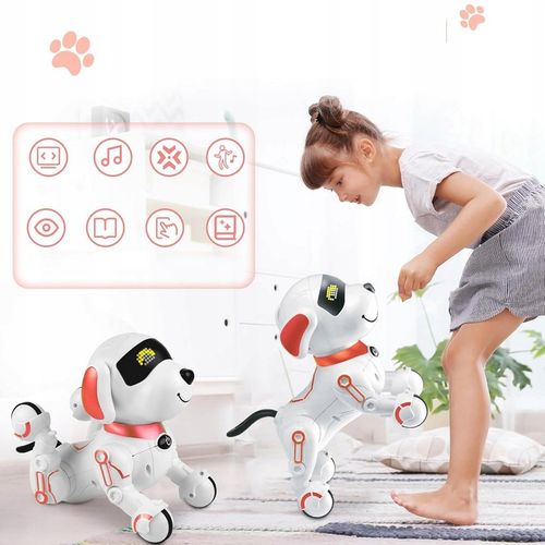 PIESEK ROBOT INTERAKTYWNY ZDALNIE STEROWANY GŁOSEM PROGRAMOWANY KOMENDY na Arena.pl