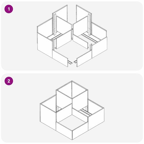 Doniczka ogrodowa Srebrny 100 x 100 x 60 cm Stal galwanizowana na Arena.pl