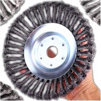 TARCZA SZCZOTKA DRUCIANA DRUCIAK DO KOSY SPALINOWEJ CHWASTÓW DRUT 20CM