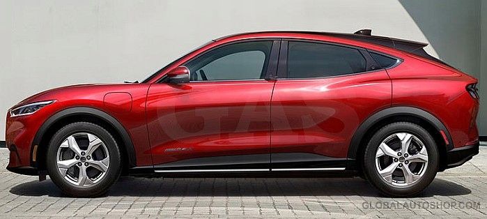 FORD MUSTANG MACH-E - Listwy CHROM na drzwi boczne dekoracyjne chromowane zdjęcie 1